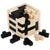 Wooden Brain Teaser Puzzle Cube Wooden Puzzles T-shaped Jigsaw Logic Puzzle Educational Toy for Kids and Adults