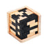 Wooden Brain Teaser Puzzle Cube Wooden Puzzles T-shaped Jigsaw Logic Puzzle Educational Toy for Kids and Adults