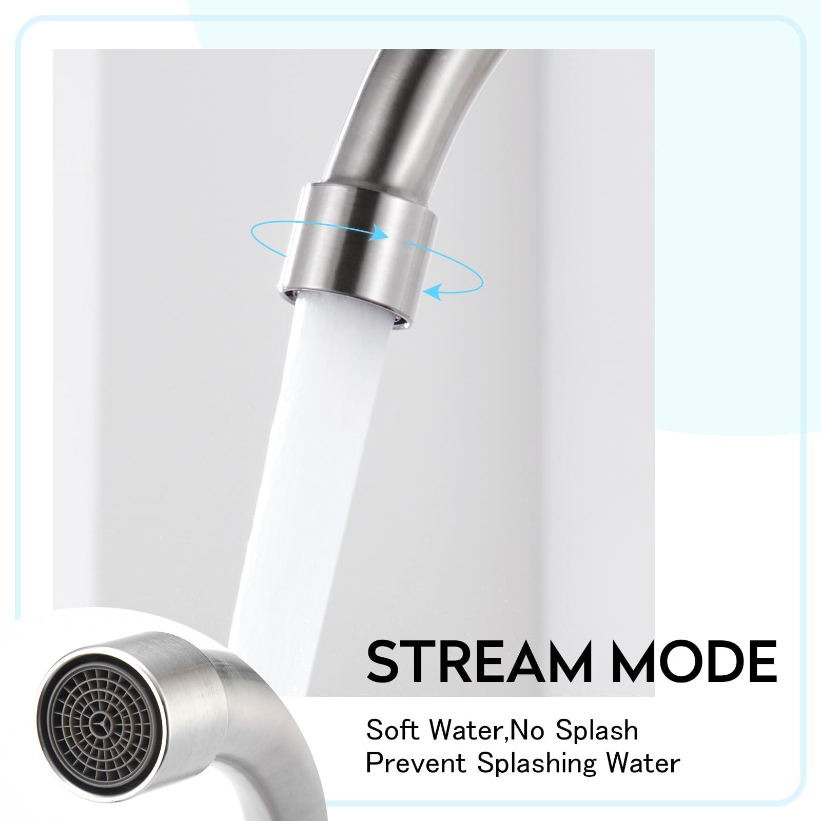 Kitchen Faucet Cold Water Only Brushed Nickel Kitchen Sink Faucet Single Handle Cold Faucet Bar Sink Faucet Outdoor
