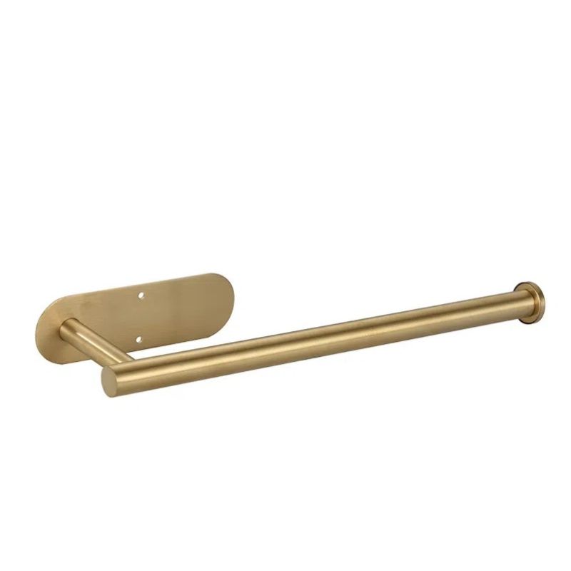 Gold Paper Towels Rolls Holders- for Kitchen,Paper Towels Bulk- Self-Adhesive Under Cabinet,Both Available in Adhesive and Screws