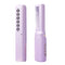 2pc Rechargeable Mini Hair Straightener Cordless Heating Comb Iron LCD Display Portable Travel Heat Brush