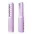 2pc Rechargeable Mini Hair Straightener Cordless Heating Comb Iron LCD Display Portable Travel Heat Brush