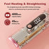 2pc Cordless Hair Straightener Brush for Women,Electric Hair Straightening Comb with Negative Ions,Fast Heating,Rechargeable