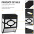 4pc Solar Lights Outdoor, Decorative Solar Fence Lights Waterproof, Solar Deck Lights for Deck, Fence, Patio, Yard