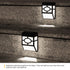 4pc Solar Lights Outdoor, Decorative Solar Fence Lights Waterproof, Solar Deck Lights for Deck, Fence, Patio, Yard