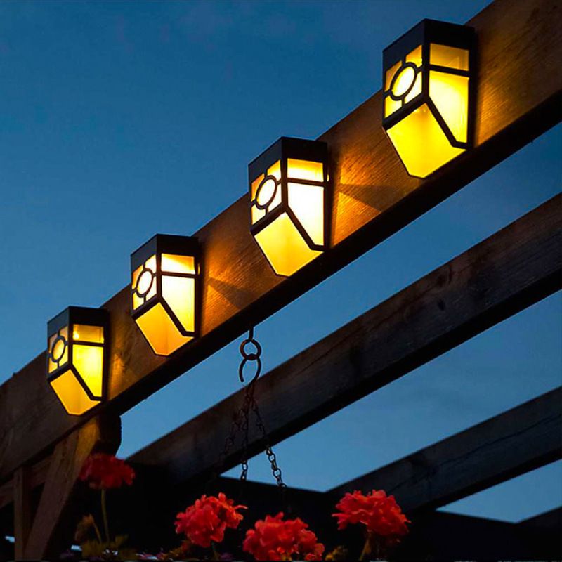 4pc Modes Solar Waterproof Lighting for Deck, Fence, Patio, Front Door, Stair, Landscape, Yard and Driveway Path