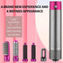 5 in 1 Hot Air Brush with Interchangeable Brush Head,Professional Hot Air Brush for Curling Drying Straightening Combing