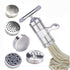 Manual Noodle Pasta Maker Spaghetti Kitchen Tool Stainless Steel Press Machine Press Machine Pasta Maker with 5 Noodle Mould Fruit