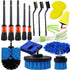 Car Detailing Brushes Kit 18pcs Auto Detailing Brushes Set for Car Seat Cleaning Car Engine Detailing Kit Motorcycle Interior