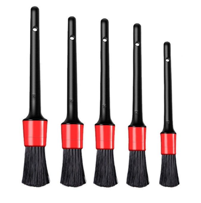 Car Detailing Brushes Kit 18pcs Auto Detailing Brushes Set for Car Seat Cleaning Car Engine Detailing Kit Motorcycle Interior