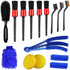 Car Detailing Brushes Kit 18pcs Auto Detailing Brushes Set for Car Seat Cleaning Car Engine Detailing Kit Motorcycle Interior