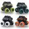 Dinosaur Truck Toys for Kids, 4 Pack Pull Back Vehicles Cars for Toddlers, Rotation 4 Wheels Drive Durable Friction Powered Push