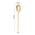 Hangable -Piece Silverware Set, Satin Finish Flatware Cutlery, Knives/Forks/Spoons Included, Dishwasher Safe (Matte Gold)