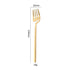 Hangable -Piece Silverware Set, Satin Finish Flatware Cutlery, Knives/Forks/Spoons Included, Dishwasher Safe (Matte Gold)