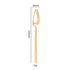 Hangable -Piece Silverware Set, Satin Finish Flatware Cutlery, Knives/Forks/Spoons Included, Dishwasher Safe (Matte Gold)