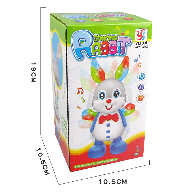Rabbit Musical Toy Plaything Lovely Electric Present Musical Rhymes Toy Interactive Toy Music Toy Electric Dancing Rabbit