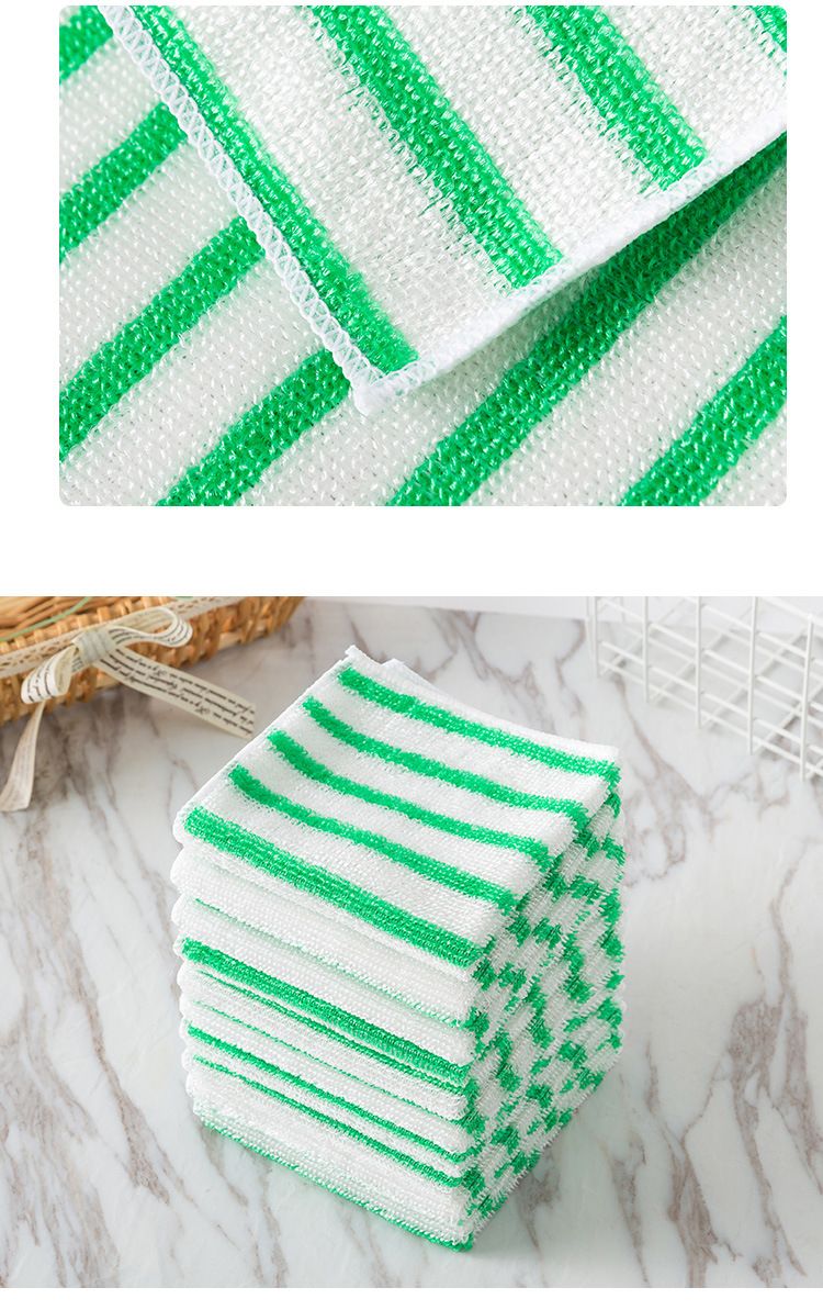 Kitchen Dish Cloths for Washing Cleaning Absorbent Dish Rags Drying Dish Towels for Scrubbing Wipe Glass Home （5pcs）
