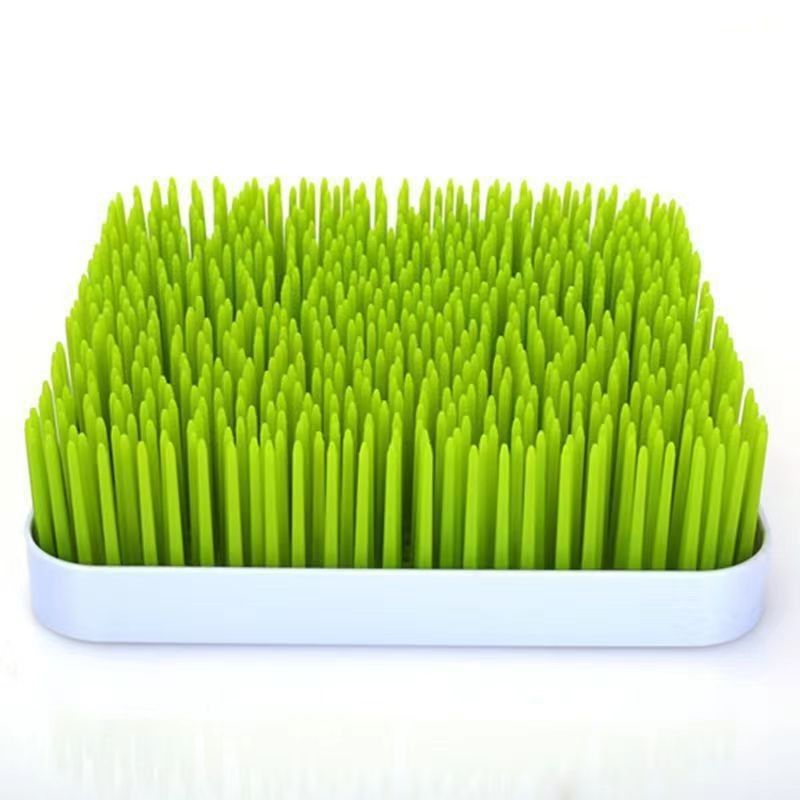 Lawn Countertop Baby Bottle Drying Rack - Green - Bottle Rack and Organizer - Baby Feeding Essentials