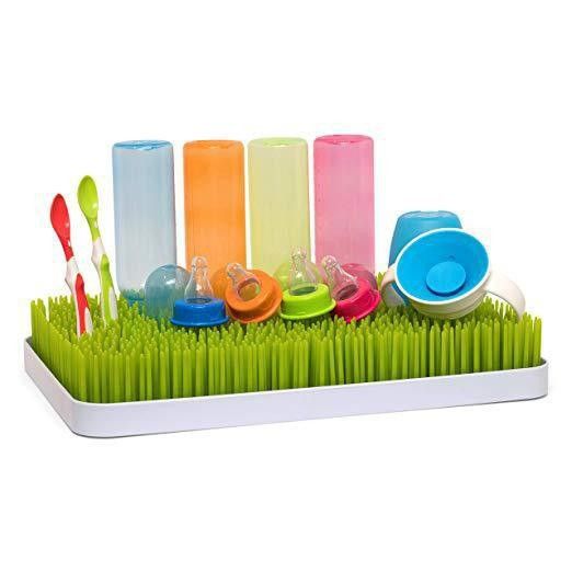 Lawn Countertop Baby Bottle Drying Rack - Green - Bottle Rack and Organizer - Baby Feeding Essentials