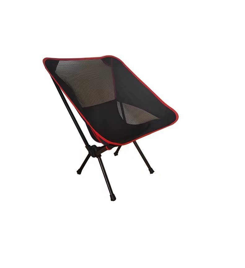 Portable Camping and Sports Chair Portable Camping Folding Chair Beach Chairs with Thicken Steel Pipe Oxford Cloth Ideal