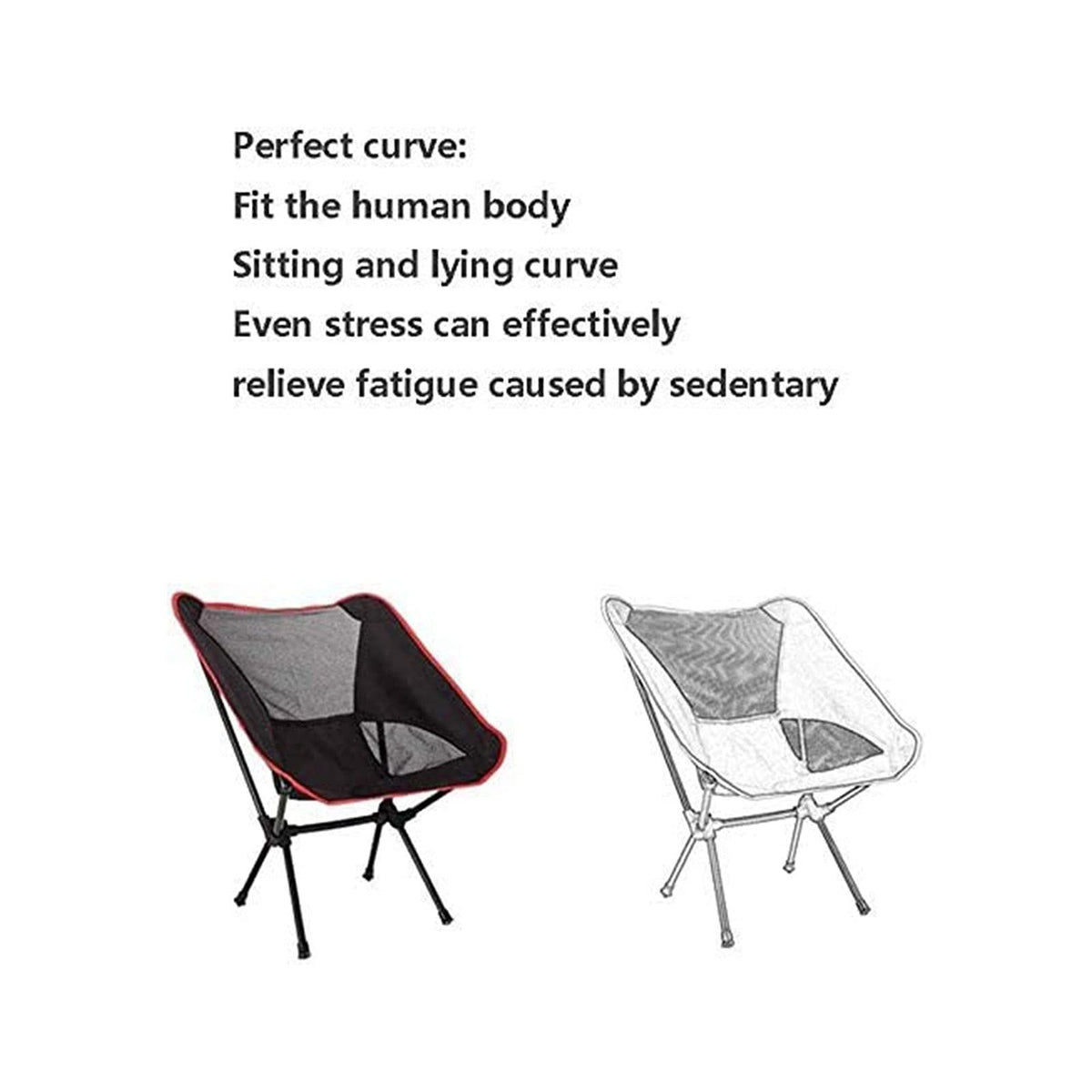 Portable Camping and Sports Chair Portable Camping Folding Chair Beach Chairs with Thicken Steel Pipe Oxford Cloth Ideal