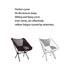 Portable Camping and Sports Chair Portable Camping Folding Chair Beach Chairs with Thicken Steel Pipe Oxford Cloth Ideal