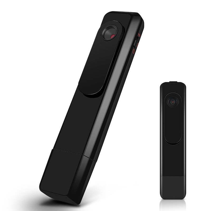 HD Mini Pocket Camera Video Recorder Support Loop Video Recording, Audio-only Recording, Memory Card Inserted in