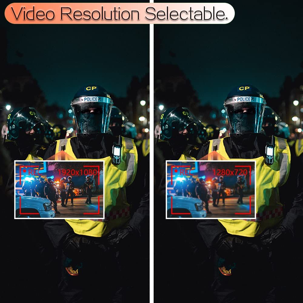 HD Mini Pocket Camera Video Recorder Support Loop Video Recording, Audio-only Recording, Memory Card Inserted in