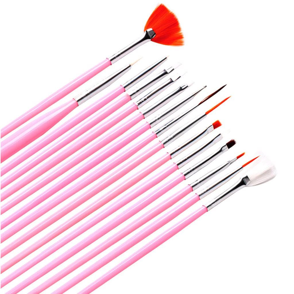 Nail Art Design Set, Professional Nail Art Tool Nail Art Brushes Dotting Pen Striping Tape Nail File Block Rhinestones Decoration