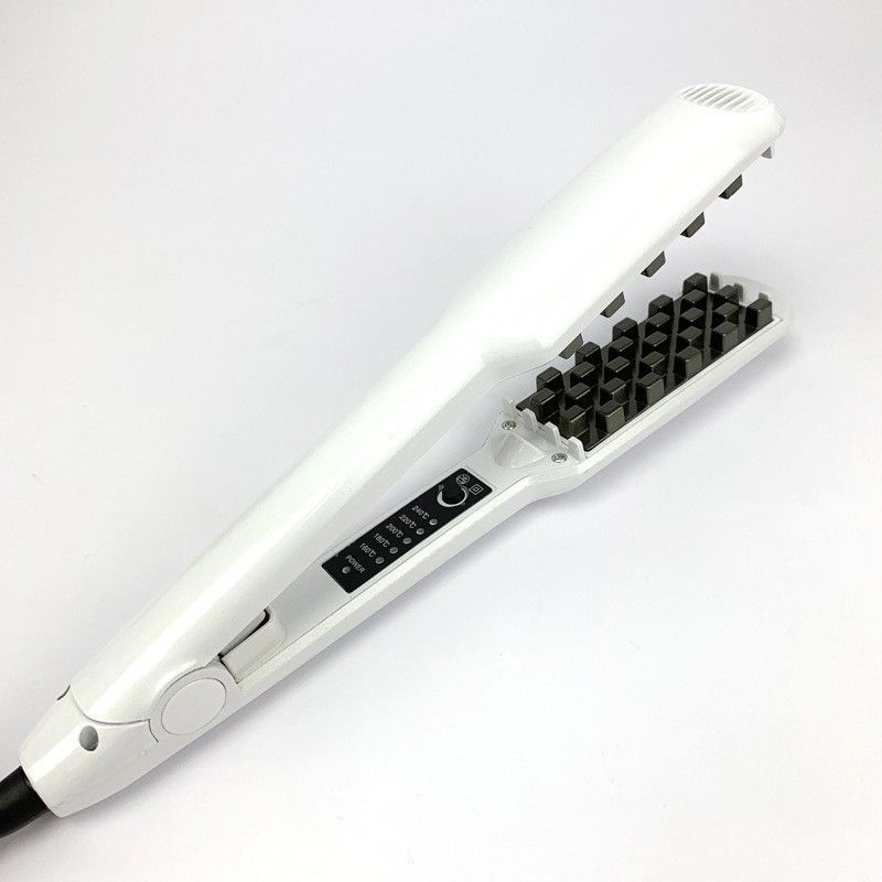 Professional Steam Straightener Comb Brush, Electric Straight Hair Ceramic Hair Iron, Hair Straightening Brush Steam Comb for Long