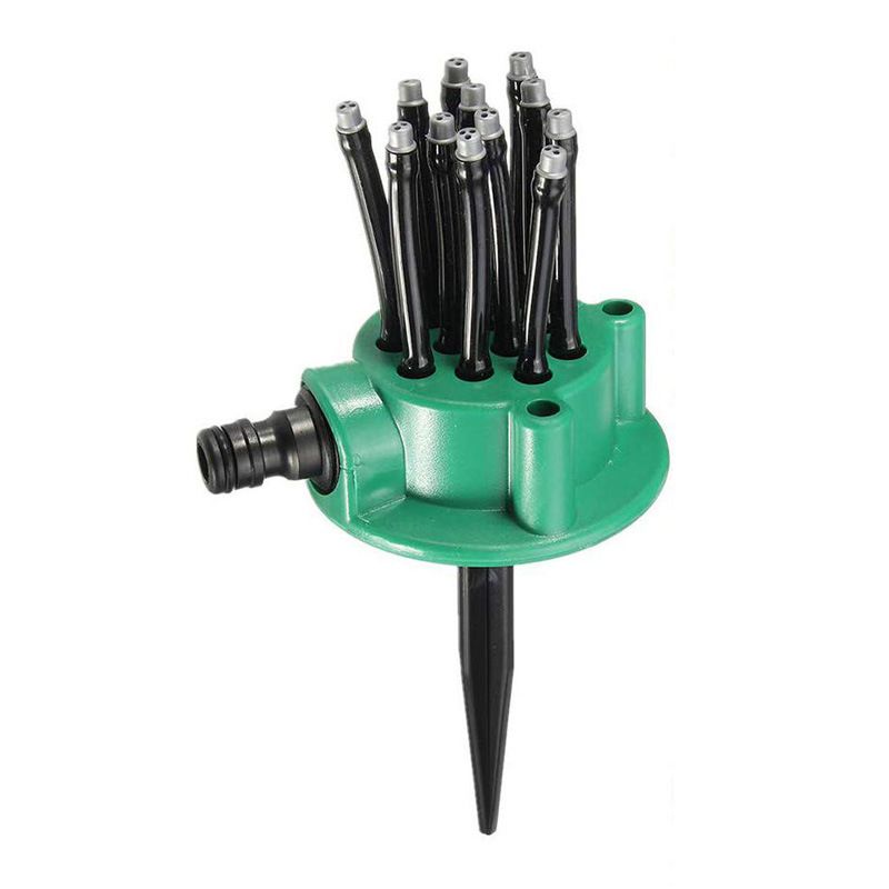 Garden Sprinklers-360 Degree Water SprinklerNozzle Lawn Garden Irrigation Sprinkler Irrigation Spray （green）