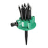 Garden Sprinklers-360 Degree Water SprinklerNozzle Lawn Garden Irrigation Sprinkler Irrigation Spray （green）