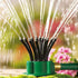 Garden Sprinklers-360 Degree Water SprinklerNozzle Lawn Garden Irrigation Sprinkler Irrigation Spray （green）