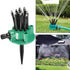 Garden Sprinklers-360 Degree Water SprinklerNozzle Lawn Garden Irrigation Sprinkler Irrigation Spray （green）