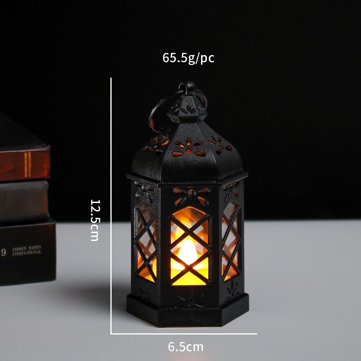 Carved Wood Lamp Handmade Traditional Window Design Art Deco Lantern Brown Asian Oriental Bedside Bedroom Accent Unusual（4pcs）