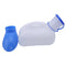 Unisex Spill Proof Urinal for Men and Women with Screw Lid Urinal Funnel for Travel Outdoor White+Blue