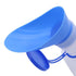 Unisex Spill Proof Urinal for Men and Women with Screw Lid Urinal Funnel for Travel Outdoor White+Blue