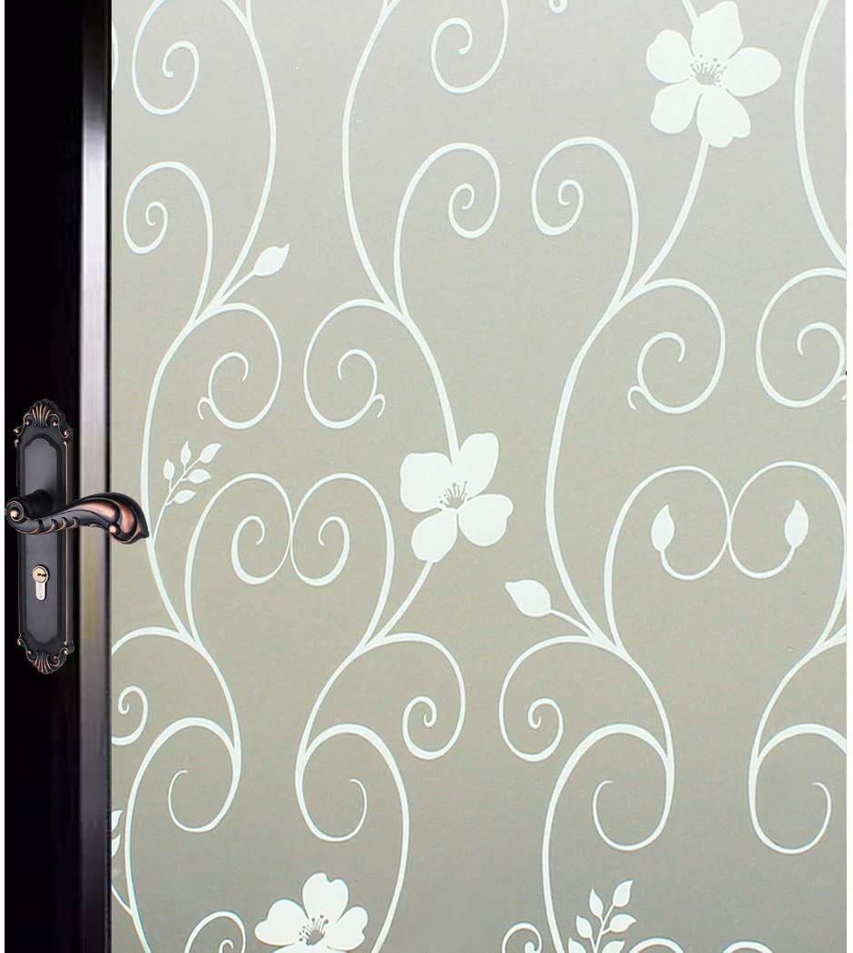 Window Film Privacy,Stained Glass Window Film, Static Cling Window Cling, Privacy Film for Glass Windows No Glue Anti-UV Window