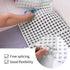 6 Pack Rubber Floor Tiles Non-Slip Pool Mat Splicing Shower Mat Outdoor Cushion Mat for Bathroom, Deck, Drain, Pool, Patio, White