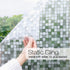 Window Privacy Film 3D Decorative Stained Glass Window Film Non-Adhesive Removable Window Sticker Static Cling Window Vinyl