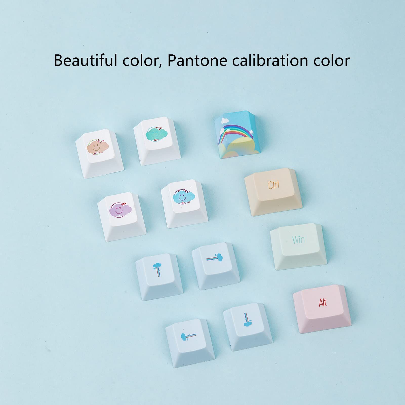 Unique 139 PBT Keycaps for Mechanical Gaming Keyboards Ergonomic Design PBT KeyCaps Wear Resistant Keyboards Cover Set Keycaps