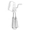 Kitchen Egg Beater, Egg Whisk Stainless Steel Rotary Manual Egg Beater Hand Beater for Mixing Whipping Beating