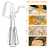 Kitchen Egg Beater, Egg Whisk Stainless Steel Rotary Manual Egg Beater Hand Beater for Mixing Whipping Beating