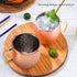 Mini 2-Ounce Stainless Steel Moscow Mule Mug Espresso Mini Mugs Copper Plated Mug Shot Mugs Set of 4
