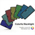 Mini Wireless Bluetooth 5.2 Keyboard 5inch Keycups 7 Color Backlit Keyboard Rechargeable Keyboard for PC Android TV Box