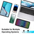 Mini Wireless Bluetooth 5.2 Keyboard 5inch Keycups 7 Color Backlit Keyboard Rechargeable Keyboard for PC Android TV Box