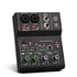 2 Channels Mini USB Mixer Professional Portable Audio Interface Sound Card Console for Guitar Recording Studio Singing