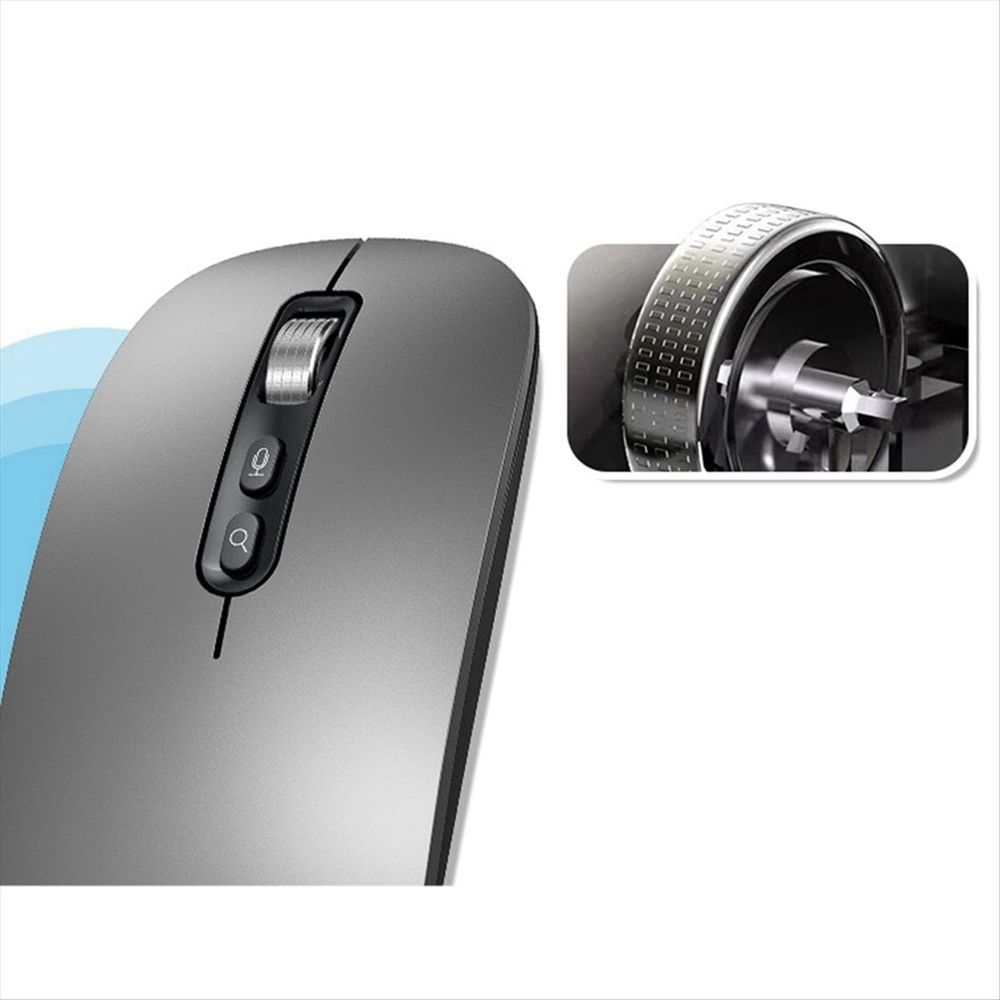 AI Smart Voice Mouse Voice to Text Mouse Rechargeable 2.4G Wireless Bluetooth Mouse Voice Input Mouse for Laptops,A
