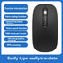 AI Smart Voice Mouse Voice to Text Mouse Rechargeable 2.4G Wireless Bluetooth Mouse Voice Input Mouse for Laptops,A