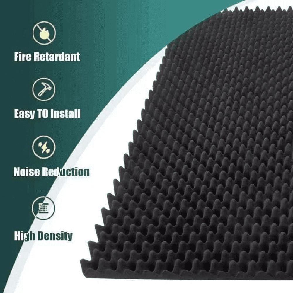 1 Pack Acoustic Foam Panels, 48 X 24 X 2Inch High Density Sound Absorbing Panels for Home,Office, Recording Room, Studio